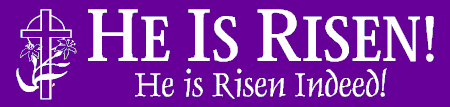 Easter Religious He Is Risen Banner