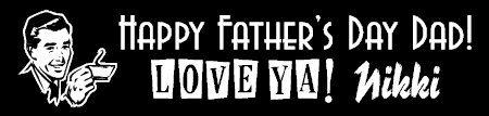 Happy Father's Day Retro Banner