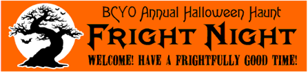 Creepy Tree Custom 3-Line Halloween Banner 2