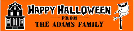 Haunted House Happy Halloween Banner
