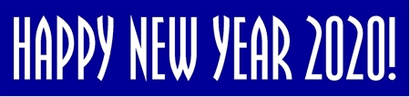 Happy New Year 2020 Banner