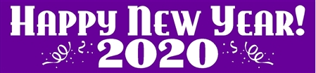 Happy New Year 2020 Banner