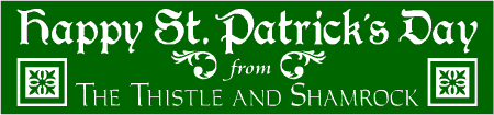 Celtic Tiles St. Patrick's Day Banner