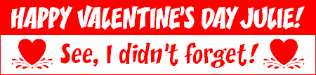 Happy Valentine's Day 2-Tone Banner