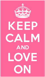 Keep Calm and Love On 2.4 Vertical Banner