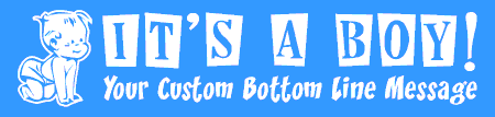 It's A Boy Banner