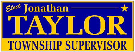 Serif Style Township Supervisor Political Campaign Banner