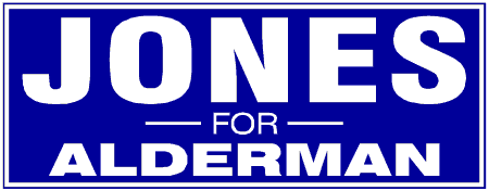 Dark Background Block Style Alderman Political Campaign Banner