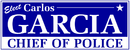 Serif Style Chief of Police Political Campaign Banner