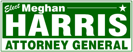 Block Style Attorney General Political Campaign Banner