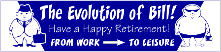 Evolution Humor Retirement Banner