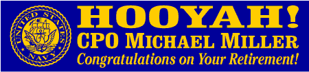 Navy Retirement HOOYAH Banner