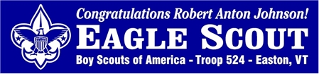 Eagle Boy Scout Banner