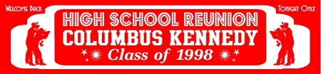 High School Reunion Marquee Banner
