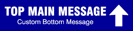 2L Directional Arrow Up on Right Side Banner