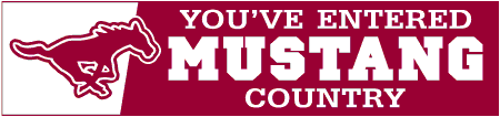 School Mascot Mustang Country Banner
