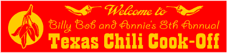 Texas Chili Cook-Off Banner