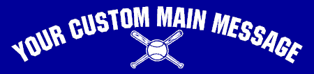 Baseball Custom Text Arc Banner