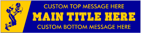 Football 2-Tone 3 Lines Banner