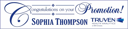Truven - PROMOTION CONGRATS Banner with White Background