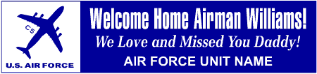 Welcome Home Air Force C5 Banner