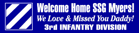 Welcome Home Army 3rd Infantry Division Banner