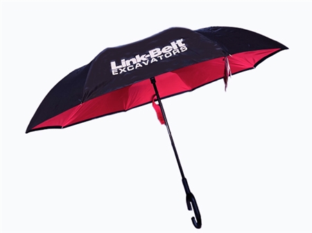 Black/Red ShedRain UnbelievaBrella Reverse Umbrella - 48" Arc