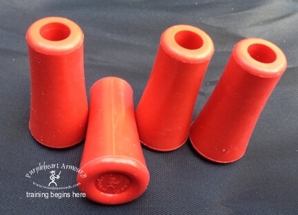 Small Red Rubber Blunts with Metal Insert - Set of 4