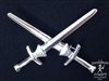 HEMA Crossed Swords Feder Brooch