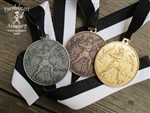 Fiore Tournament Medals Set with Back Inscription - 1 Gold, 1 Silver, 1 Bronze