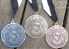 Talhoffer Tournament Medals Set - 1 Gold, 1 Silver, 1 Bronze *