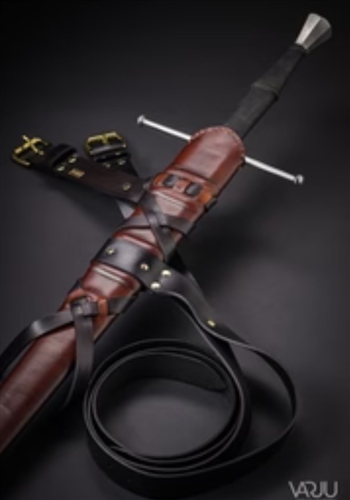 Raiders' Valor: Viking Double Sword Scabbard