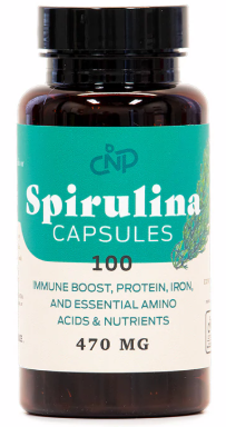 Pure Blue Green Spirulina Powder Capsules - 100 Caps