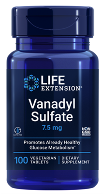 Vanadyl Sulfate (7.5 mg, 100 vegetarian tablets)