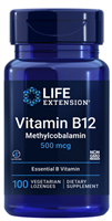 Vitamin B12 Methylcobalamin (500 mcg, 100 vegetarian lozenges)