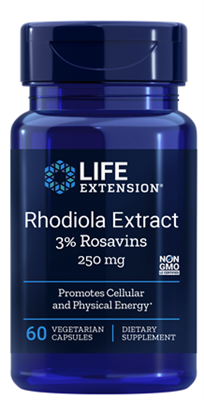 Rhodiola Extract (250 mg, 60 vegetarian capsules)