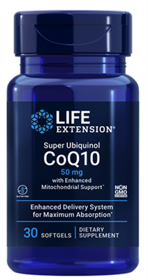 Super Ubiquinol CoQ10 with Enhanced Mitochondrial Supportâ„¢ (50 mg, 30 softgels)