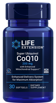 Super Ubiquinol CoQ10 with Enhanced Mitochondrial Supportâ„¢ (200 mg, 30 softgels)