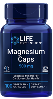 Magnesium Caps (500 mg, 100 vegetarian capsules)