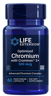 Optimized Chromium with CrominexÂ® 3+ (500 mcg, 60 vegetarian capsules)