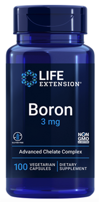 Boron (3 mg, 100 vegetarian capsules)