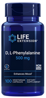 D, L-Phenylalanine Capsules (500 mg, 100 vegetarian capsules)