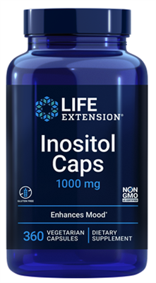 Inositol Caps (1000 mg, 360 vegetarian capsules)