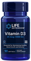 Vitamin D3 (25 mcg (1000 IU), 90 softgels)