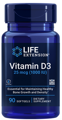 Vitamin D3 (25 mcg (1000 IU), 90 softgels)