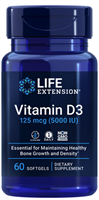Vitamin D3 (125 mcg (5000 IU), 60 softgels)