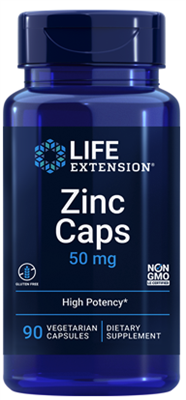 Zinc Caps (50 mg, 90 vegetarian capsules)