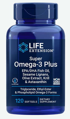 Super Omega-3 Plus EPA/DHA Fish Oil, Sesame Lignans, Olive Extract, Krill & Astaxanthin (120 softgels)
