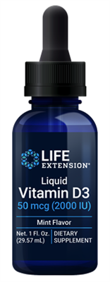 Liquid Vitamin D3 (Mint) (50 mcg (2000 IU), 29.57 ml)