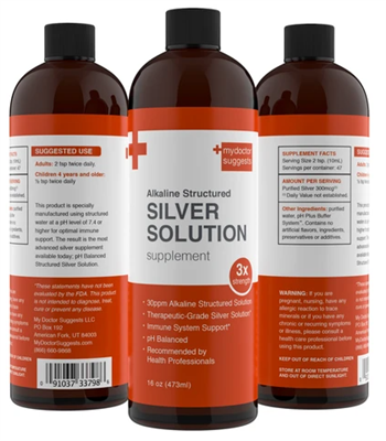 Structured Silver Solution/Water